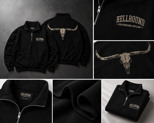 SOUTHBOUND OUTLAW Heavyweight quarter zip
